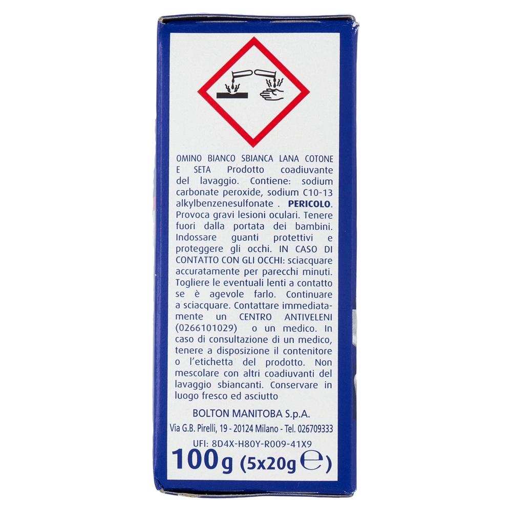 Omino Bianco Sbianca Lana Cotone e Seta 5 x 20 g